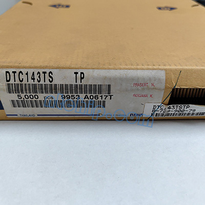 Picture of a box of DTC143TS in stock Picture of a box of DTC143TS in stock